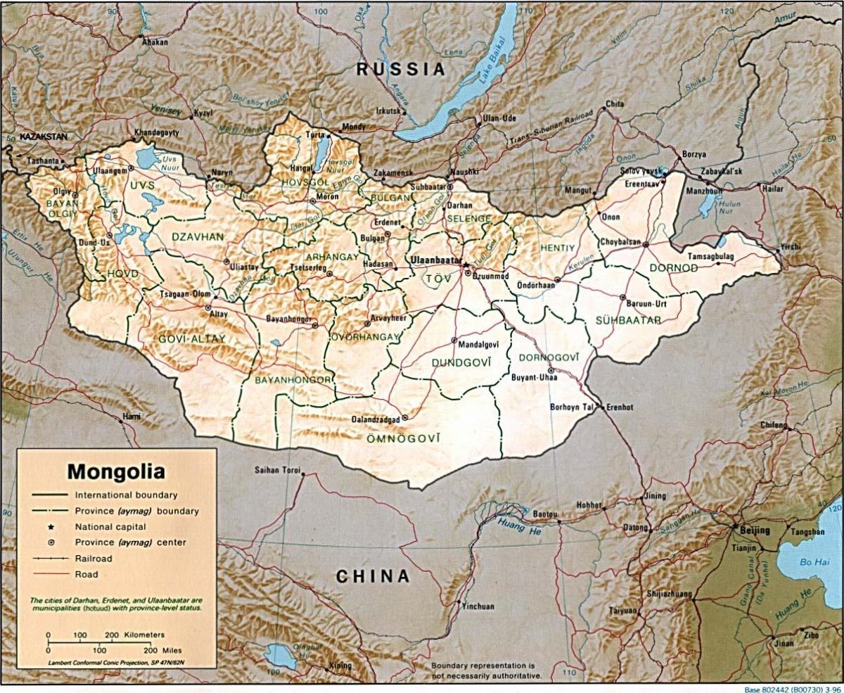 Mongoli kat jewografik