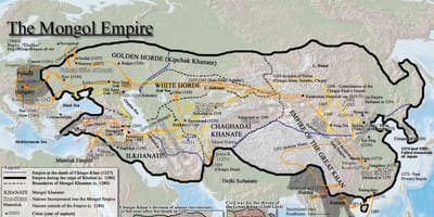 Mongolyen istwa kat jeyografik